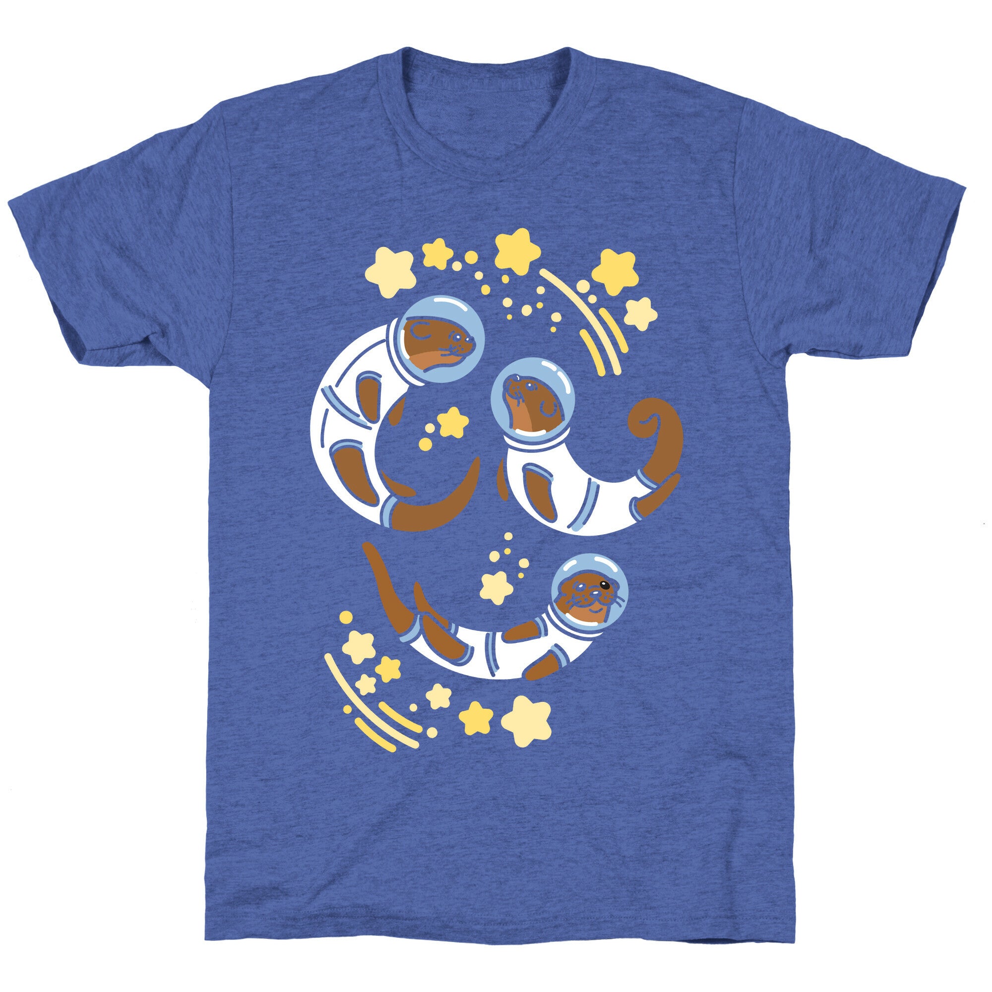 Otters In Space Unisex Triblend Tee